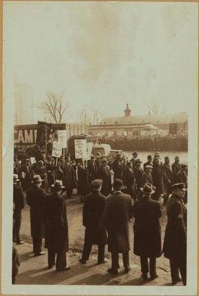 Strikes and demonstrations - Communists - [Battery Place.], 1934