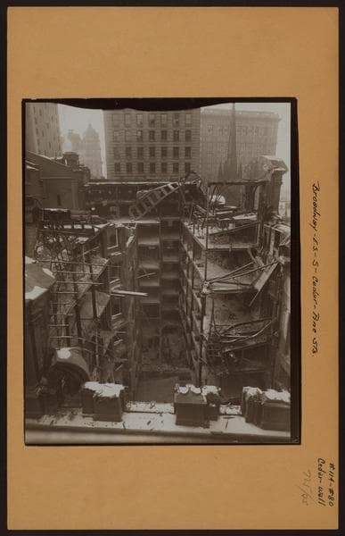 Manhattan: Broadway - Cedar Street, 1912
