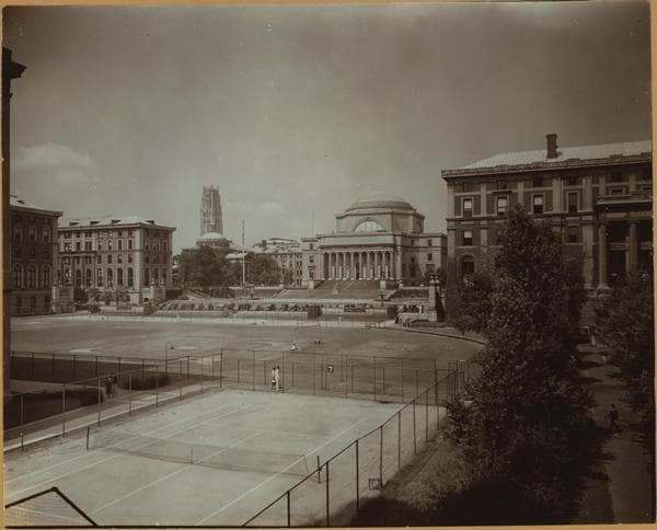 Colleges and Universities - Columbia University - [The Statue of Alma Mater.], 1936