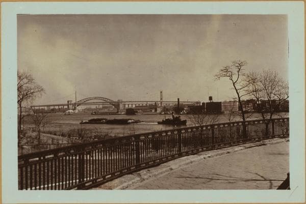 Bridges - Triborough and Hell Gate Bridges - [East River - Carl Schurz Park.], 1936–1937