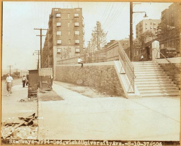 Bronx: Sedgwick Avenue - University Avenue, 1937