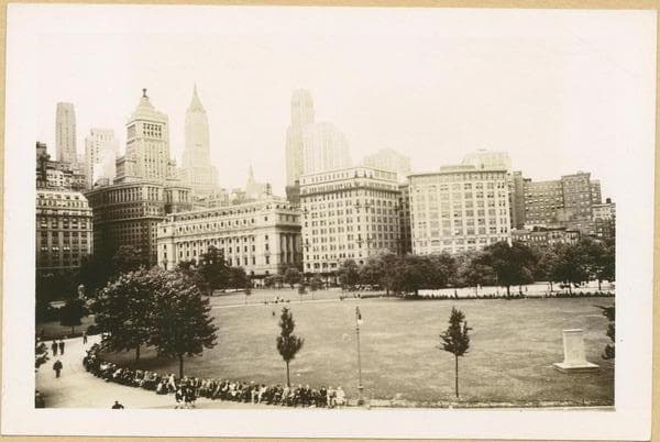 Manhattan: Battery Park., 1930–1937