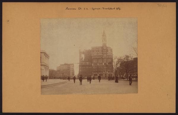 Manhattan: Nassau Street - Spruce Street, 1888