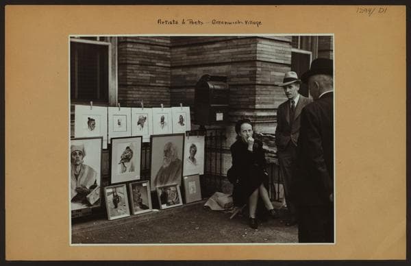Artists and poets - Greenwich Village., 1939