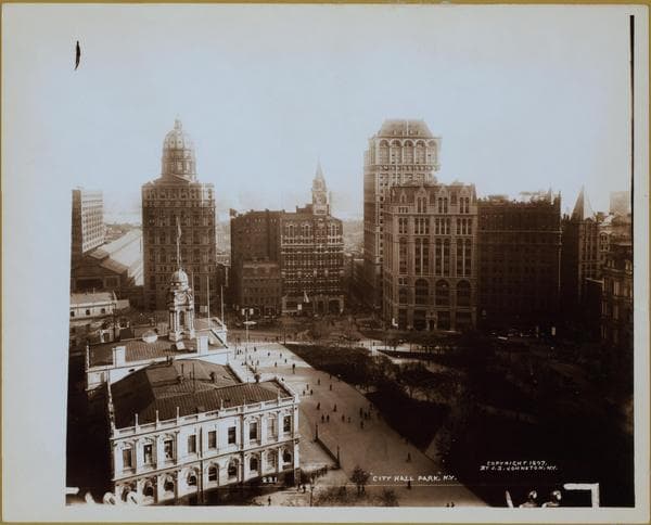 Manhattan: City Hall Park - City Hall., 1945
