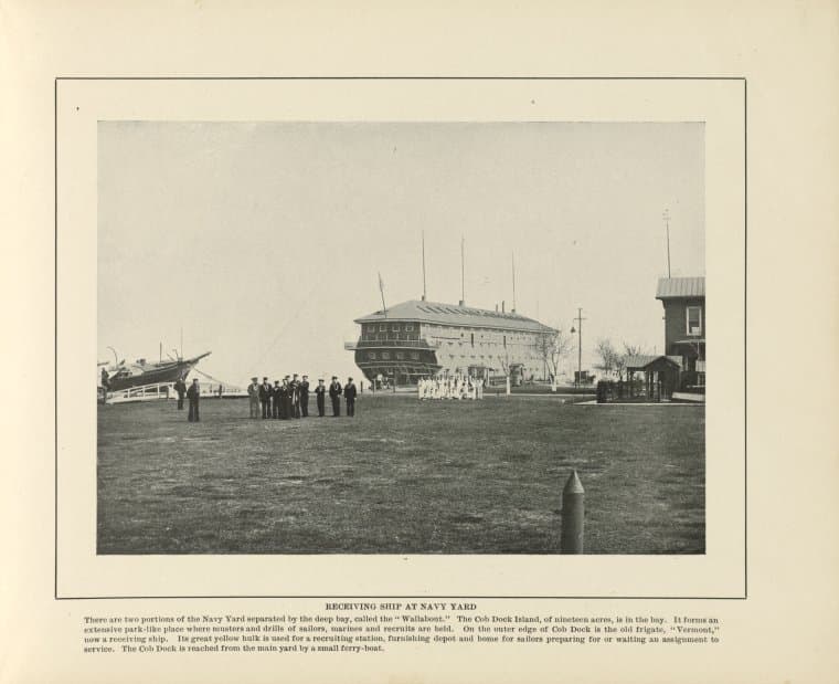 Receiving Ship at Navy Yard, 1905