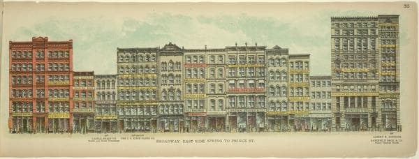 Broadway, East Side. Spring to Prince St., 1899