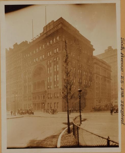Manhattan: 6th Avenue - [Between 58th and 59th Streets], 1925