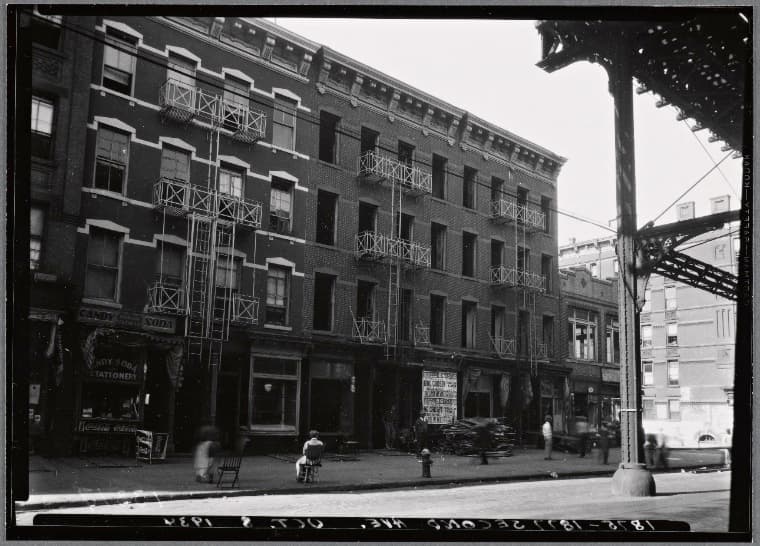 Vacant tenements and 2nd Ave. EL: 1875-1877 Second Av- E 97th St, Manhattan, 1934