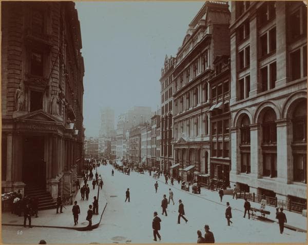 Manhattan: Broad Street - Wall Street, 1900