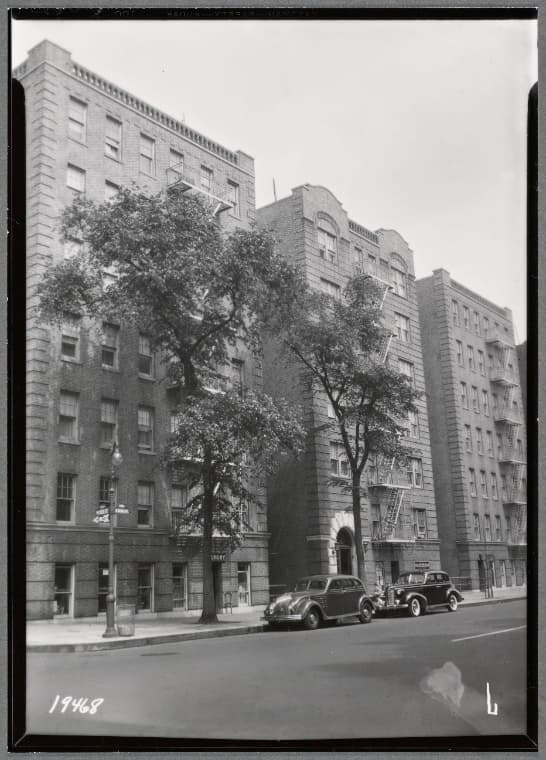 Apartment buildings: 76 St. Nicholas Place- W. 153rd St., Manhattan, 1938