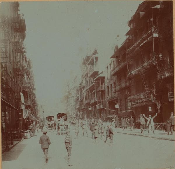 Manhattan: Mott Street - Bayard Street, 1895