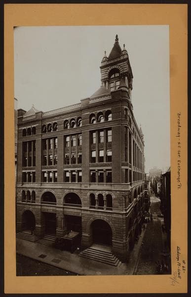 Manhattan: Broadway - Exchange Place, 1890