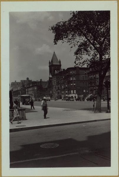 Manhattan: Lenox Avenue - 120th Street: Left photo: View 1, Lenox Avenue, e. s., n. fr. 120th Street. View 2, Lenox Avenue, e. s., n. fr. 120th Street., 1941-07-09