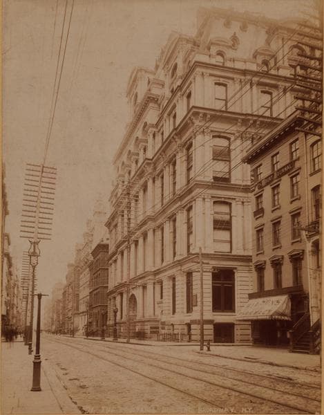 Manhattan: Broadway - Wall Street, 1890