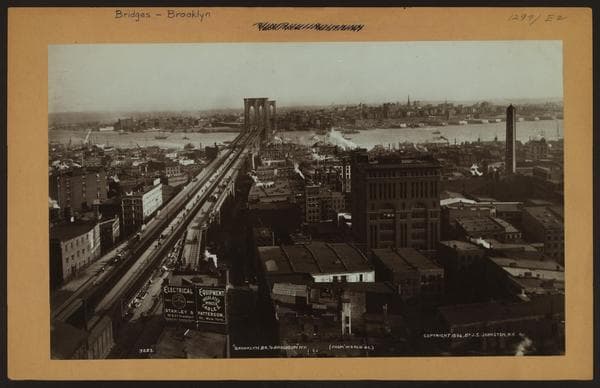 Bridges - Brooklyn Bridge., 1894