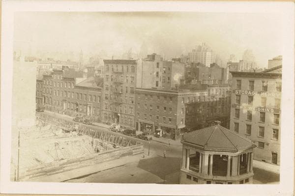 Manhattan: Bank Street - Bleecker Street: With Hotel Santa Lucia in corner, 1931
