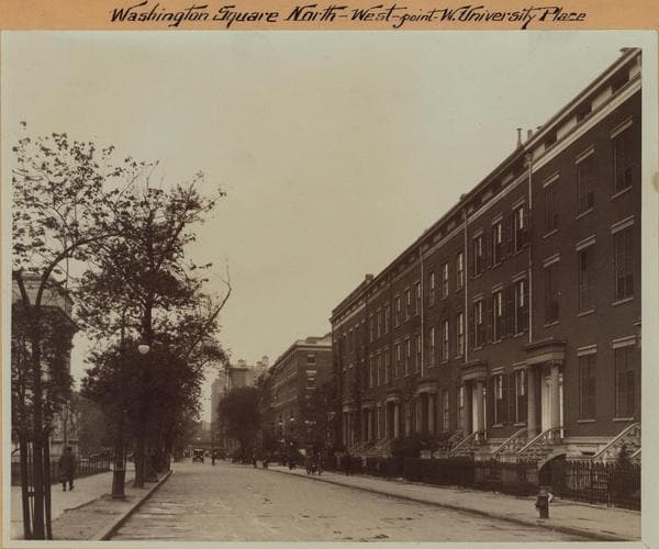 Manhattan: Washington Square North - University Place, 1925