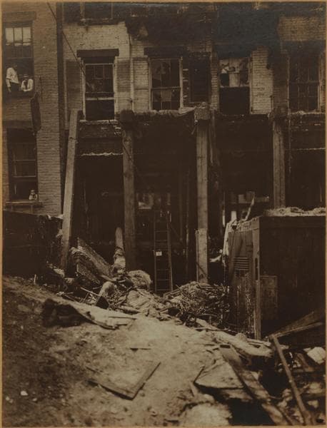 Fires, accidents and tragedies - [Building nearly destroyed by fire.], 1904