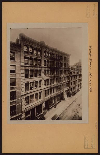 Manhattan: Wooster Street - Prince Street, 1921