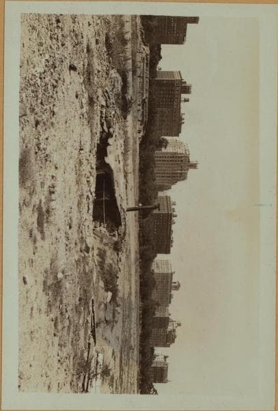 Squatters Colony - Central Park, Manhattan - [Unemployed squatters - Shacks on the lower reservoir site.], 1932