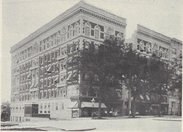 The Washington Irving, northwest corner Broadway and 151th Street; Typical upper floor plan., 1909