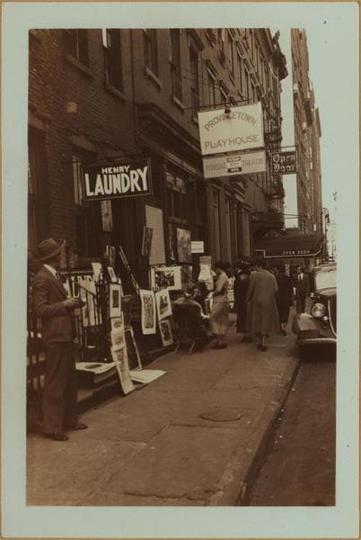 Artists and poets - Greenwich Village., 1936