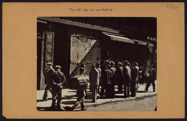 Manhattan: Pell Street - Mott Street, 1939