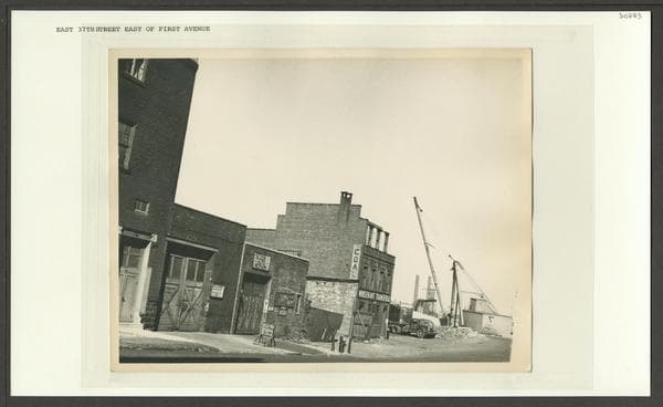 37th Street (East) - First Avenue looking east, 1952-06-08