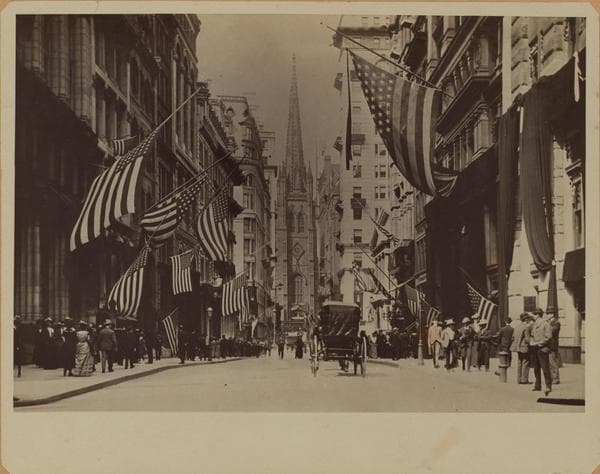 Manhattan: Wall Street - William Street, 1896