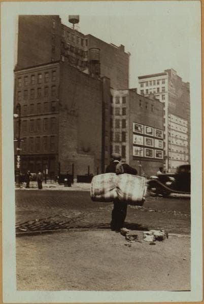 Squatters Colony on Houston Street., 1933