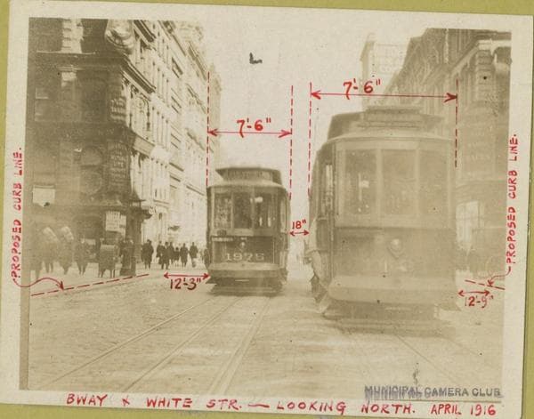 Broadway - White Street looking north, 1916-04