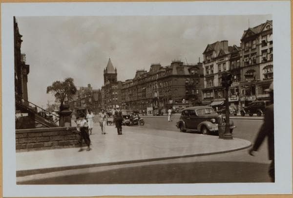 Manhattan: Lenox Avenue - 120th Street (East): Top photo: Lenox Avenue, looking North from E. 119th Street. Bottom photo: Lenox Avenue and the south east corner of E. 120th Street., 1941-07-09