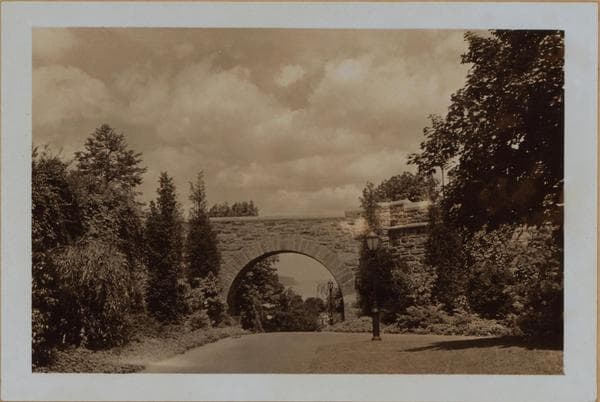 Manhattan: Fort Tryon Park - Small bridge., 1936