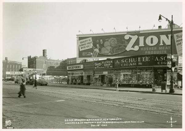 225 Broadway - Dyckman Street (looking southwest), 1945-12-18