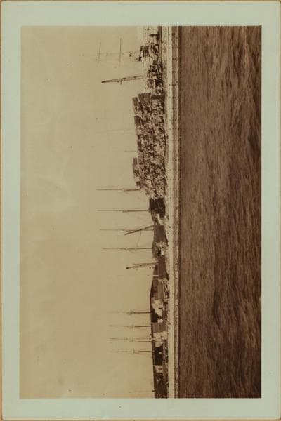 Erie Basin - Brooklyn - Between Columbia Street and Upper Bay - [W. S. Webb and Son lumber yard.], 1937