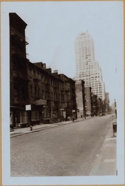 Manhattan: Greenwich Street - Battery Place, 1938