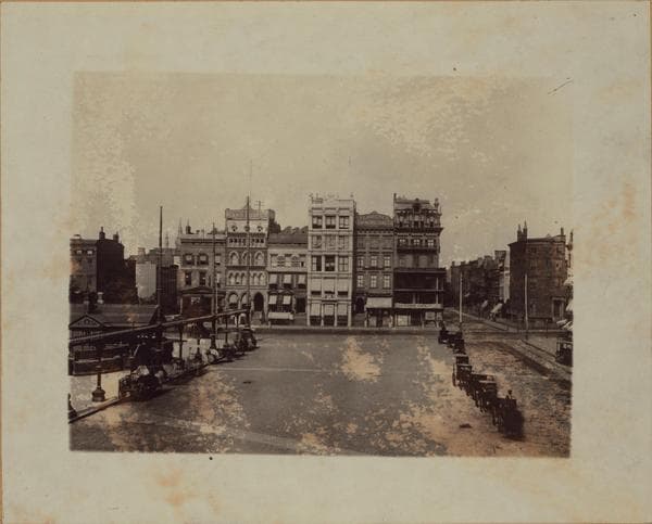 Manhattan: Union Square (West) - Between 16th and 17th Streets., ca. 1874