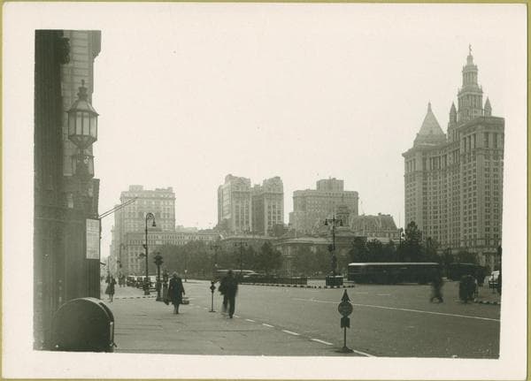 Broadway - Vesey Street - Chambers Street, 1942-10-25