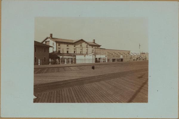 Islands - Coney Island - [Riegelmann boardwalk - McMahon's Baths.], 1932