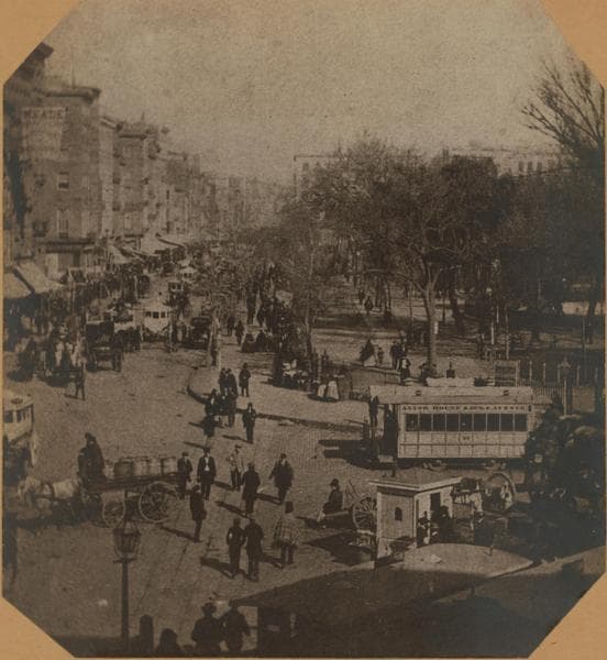 Manhattan: Broadway - Ann Street, 1860