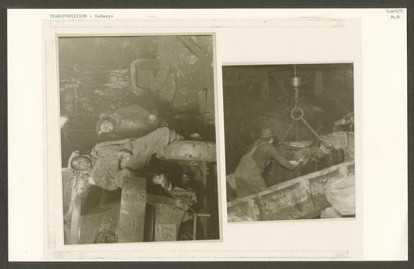 Subways, construction: Eighth Ave. and W. 59th Street