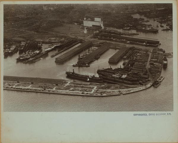 Erie Basin - Brooklyn - [New York Bay - Between Gowanus Bay and Beard Street.], 1920