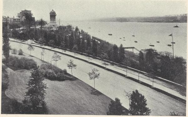 Irving Arms, northeast corner Riverside Drive and 94th Street; View looking south; View looking north., 1908