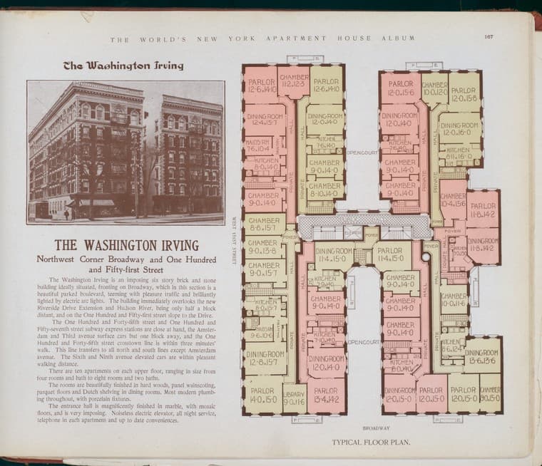 The Washington Irving, Northwest corner Broadway and One Hundred and Fifty-first Street., 1910-03