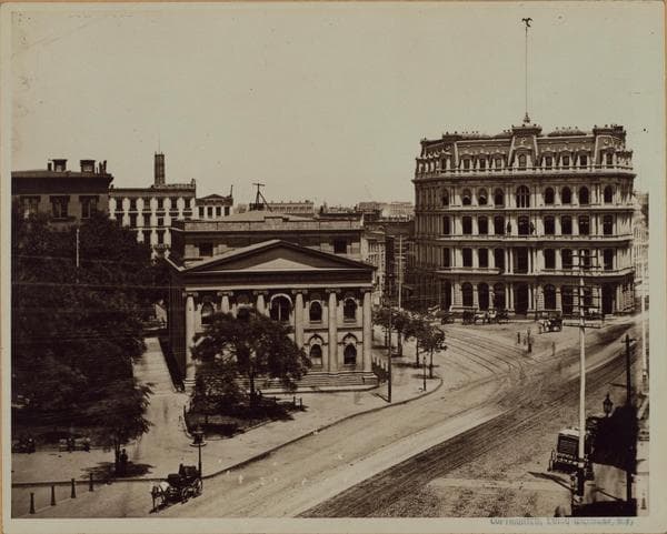 Manhattan: Park Row - Centre Street, 1876