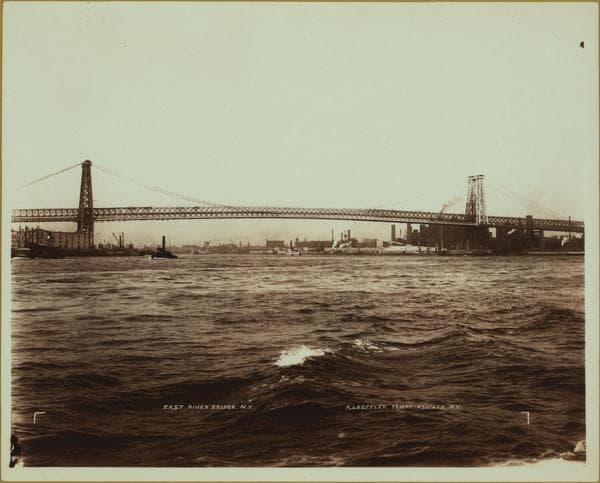 Bridges - Williamsburg Bridge [spans the East River, beginning at Delancey Street in Manhattan and terminating in Williamsburg, Brooklyn.], 1945