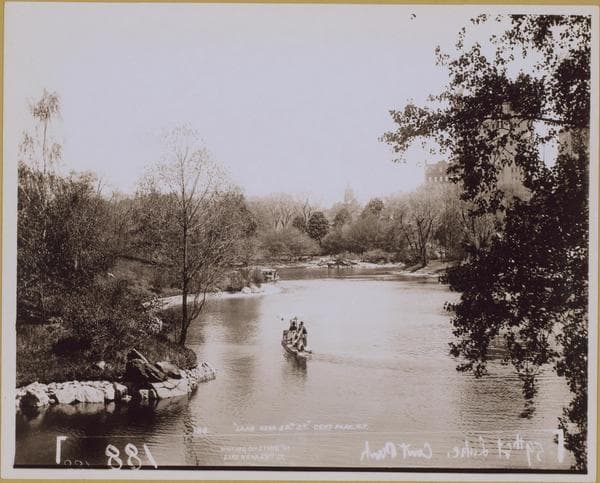 Manhattan: Central Park - The Lake., 1945