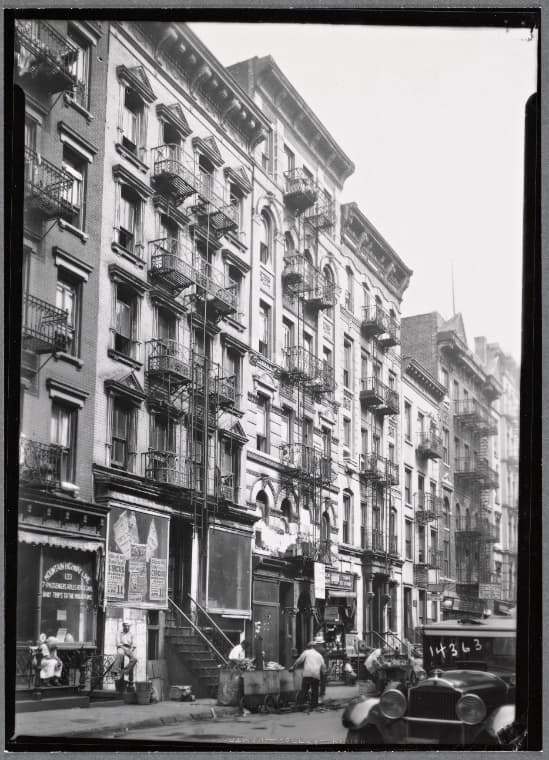 Lower East Side view; Mountain Highway Line: 133 Suffolk St.-Stanton St., Manhattan, 1935