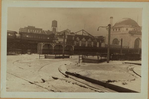 Bridges - Manhattan Bridge - [Manhattan Bridge street car line.], 1929